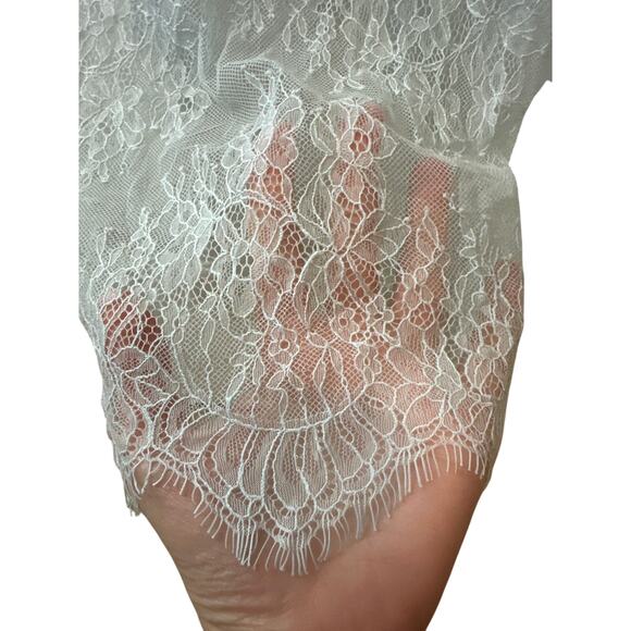 Shona Joy NWT Labyrinth One Shoulder Silky Lace Maxi Dress Blue Size 10 - Picture 9 of 11